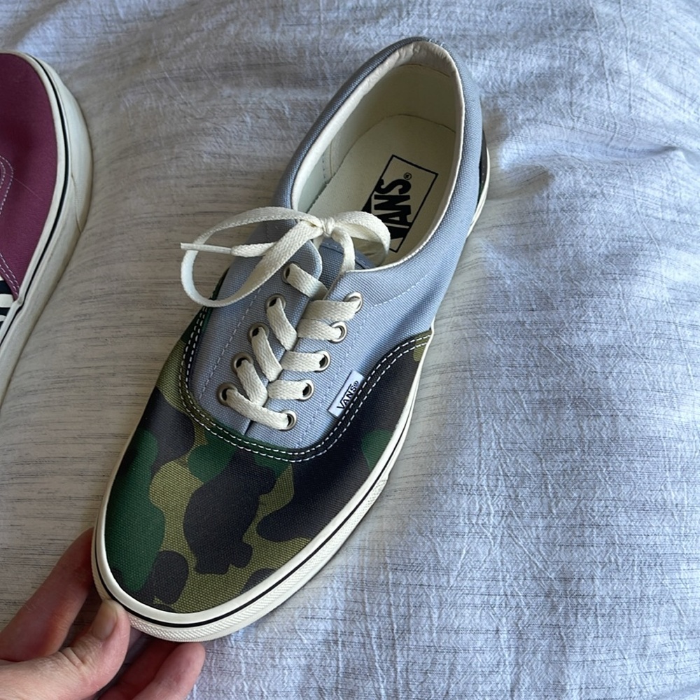 Vans- VINTAGE- H2F! Zebra Camo Mix/Match- Mens 9 Women 10.5 - NEW Sneakers - Picture 2 of 8